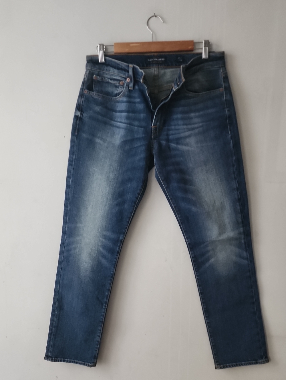 Lucky Brand Men's Dark Blue Slim Straight Jeans